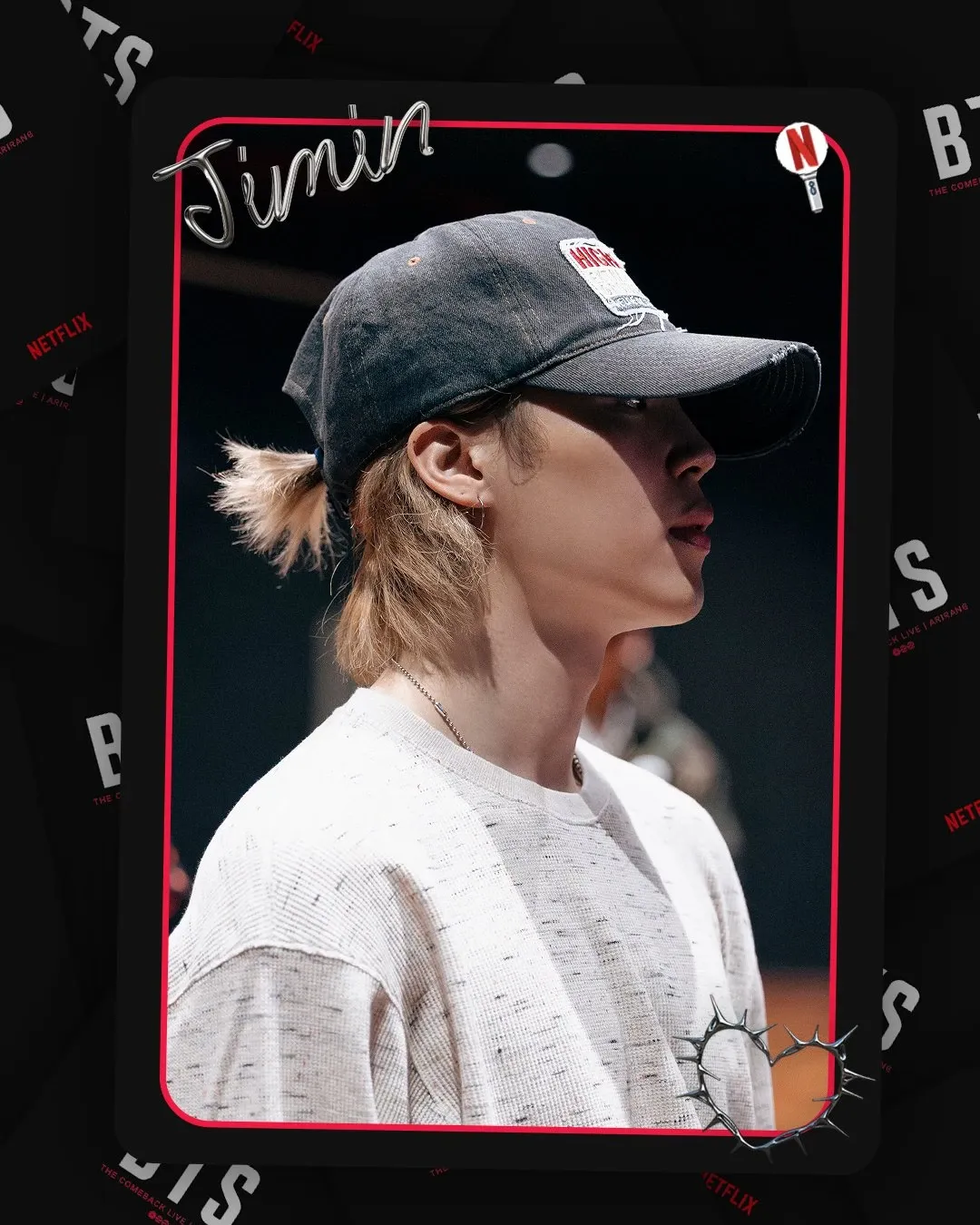 Recent activity shot of Jimin (BTS)