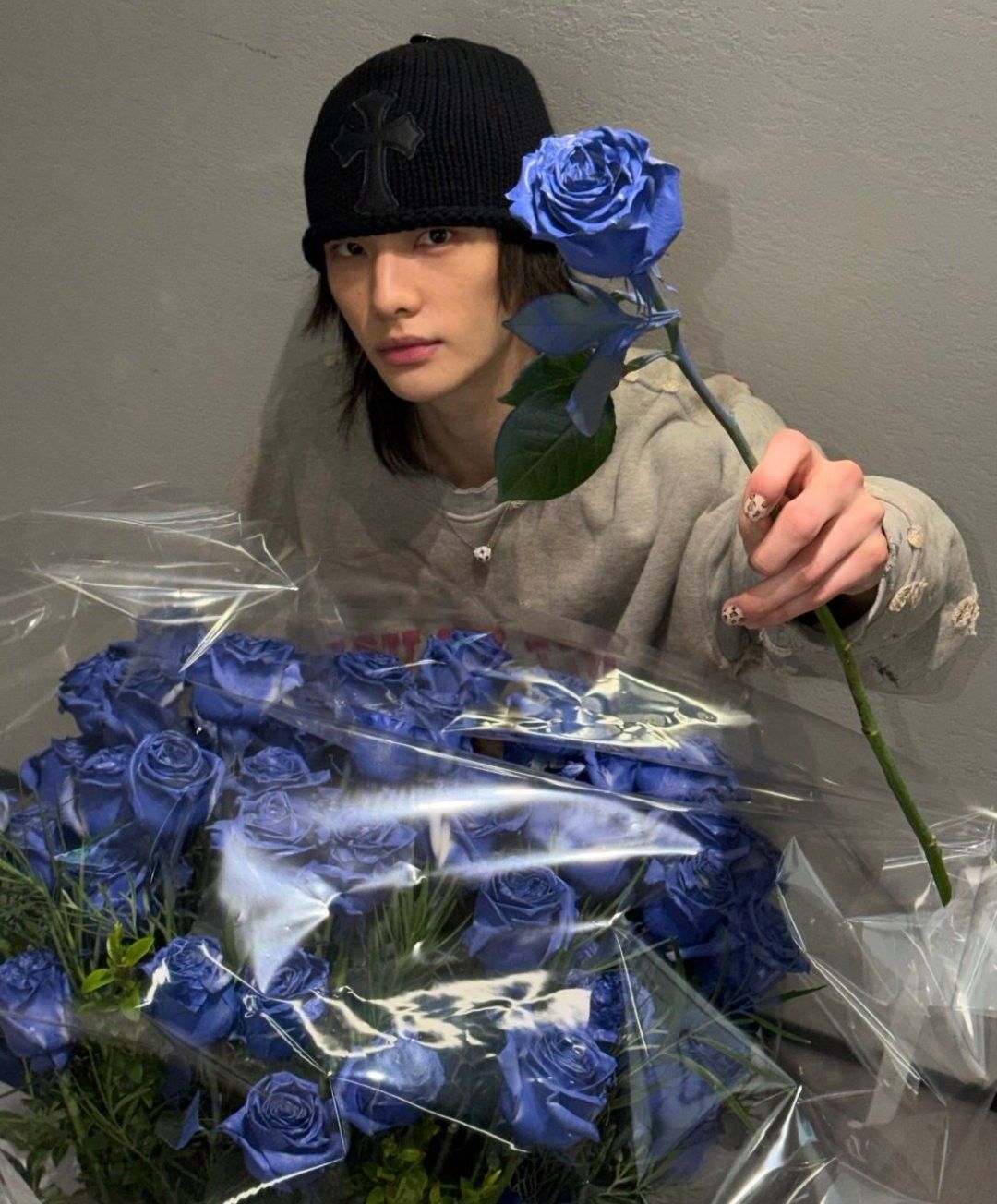 Behind-the-scenes cut of Hyunjin (Stray Kids)