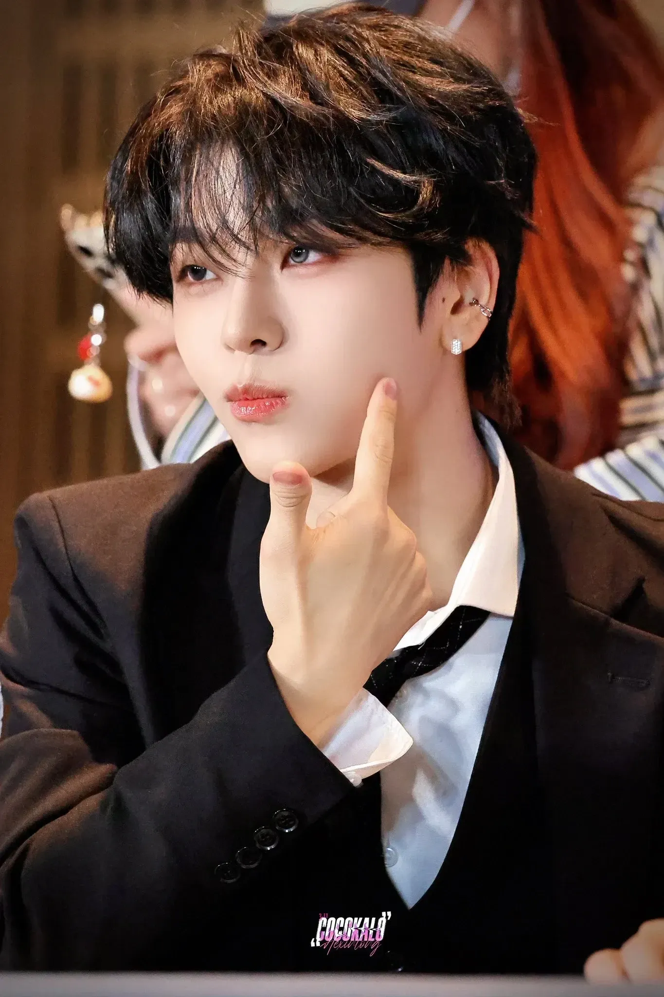 A moment captured by He Xinlong (ALPHA DRIVE ONE)'s fan