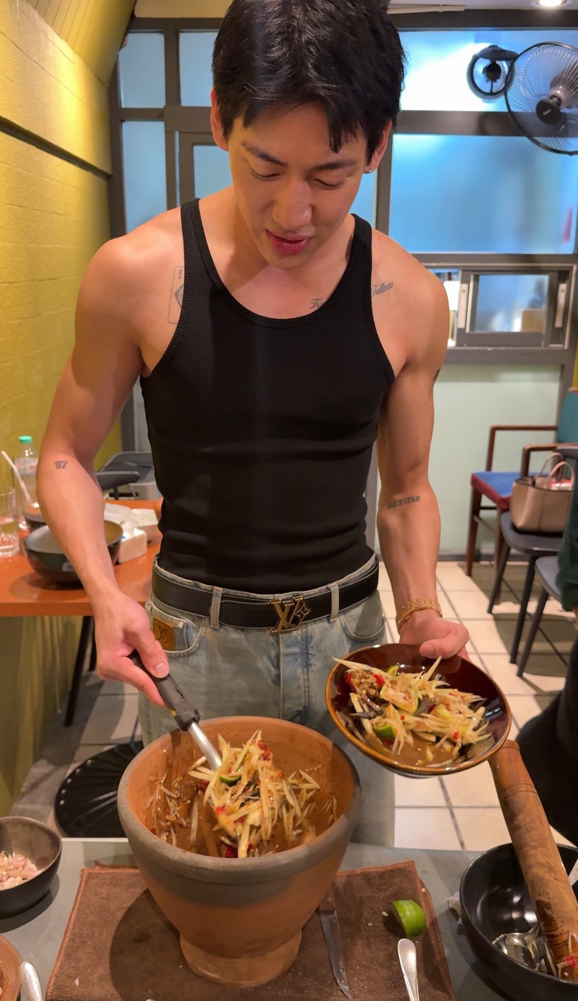 A moment captured by Bambam (GOT7)'s fan