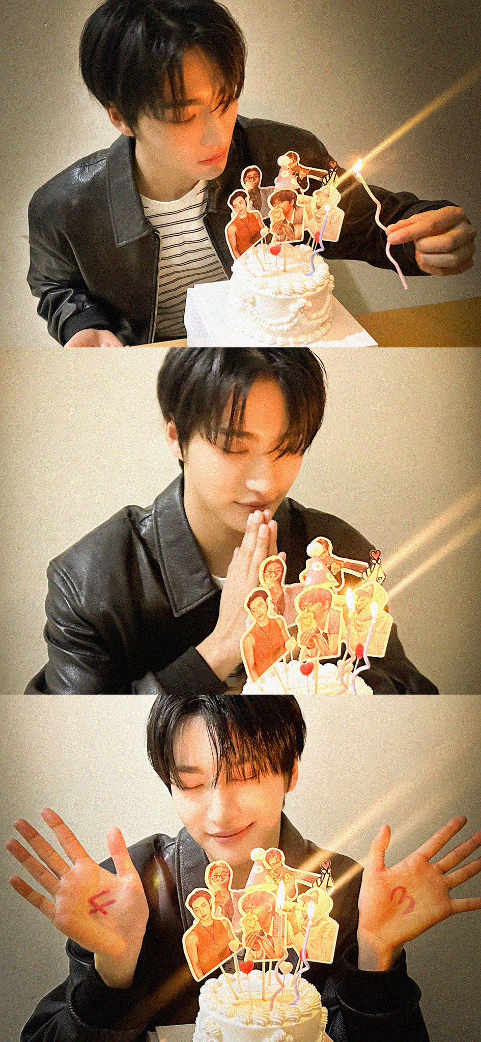 A heartfelt wallpaper shared by Seonghwa (ATEEZ)'s fans