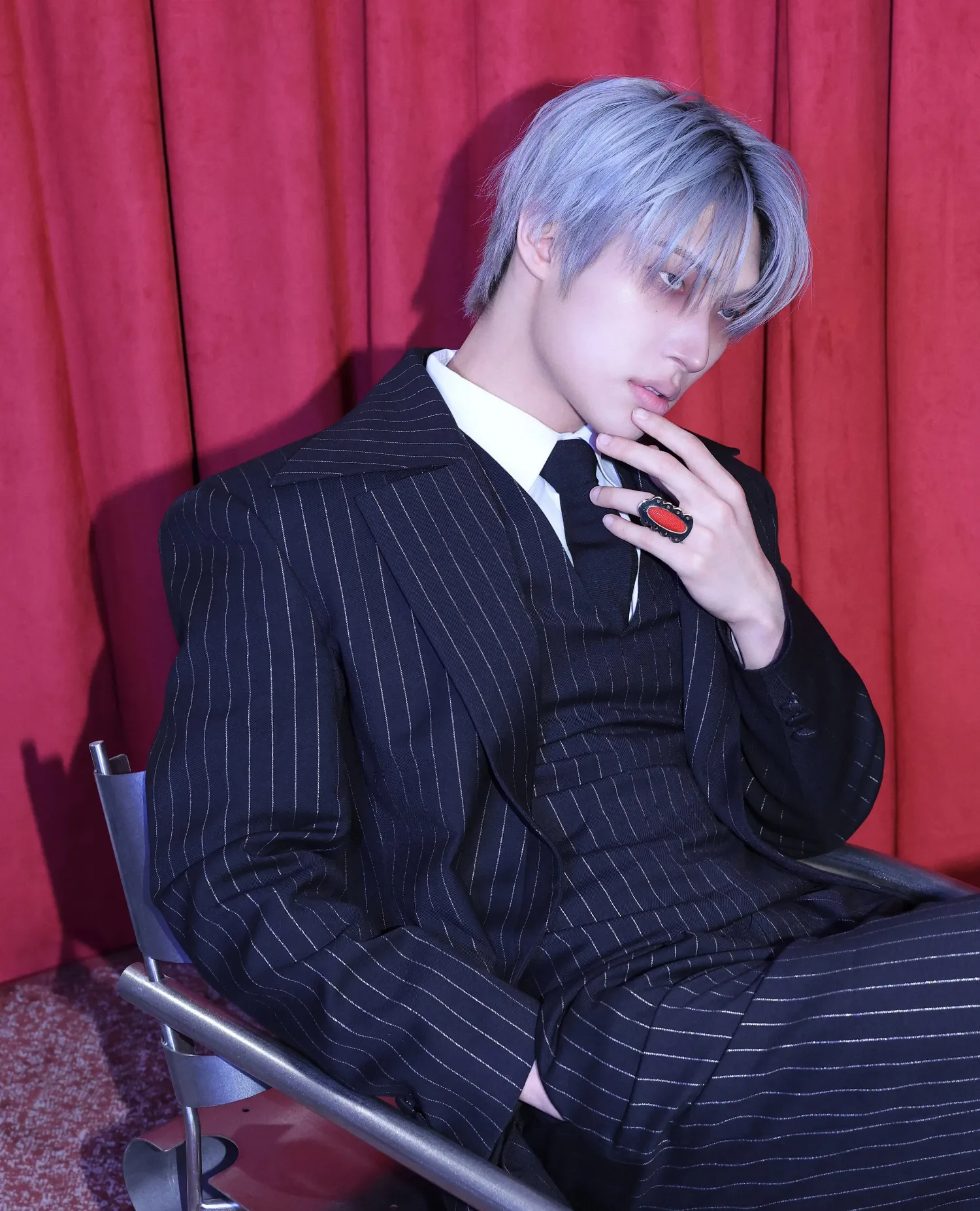 Recent activity shot of Mingi (ATEEZ)