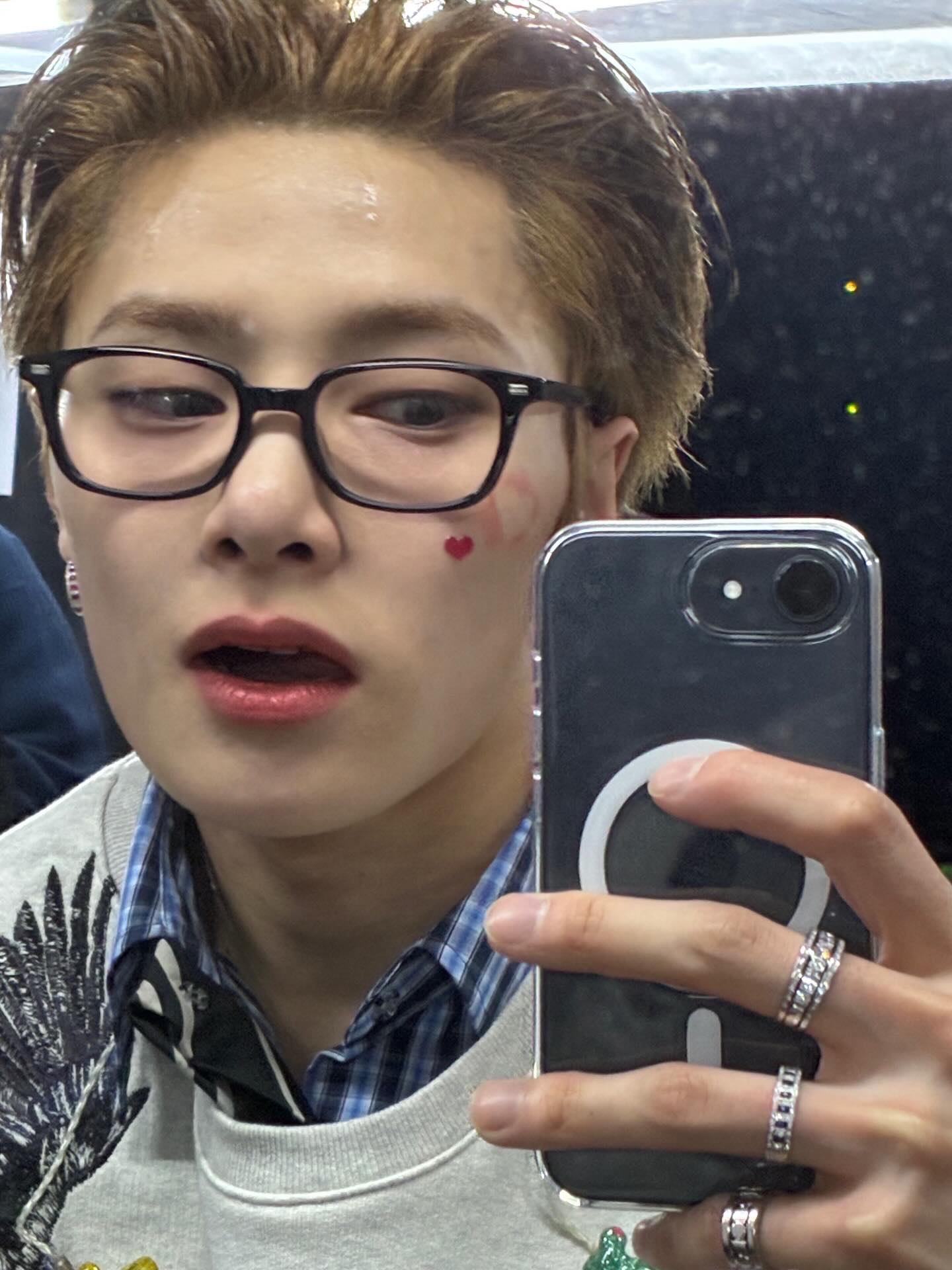 A moment captured by I.N (Stray Kids)'s fan