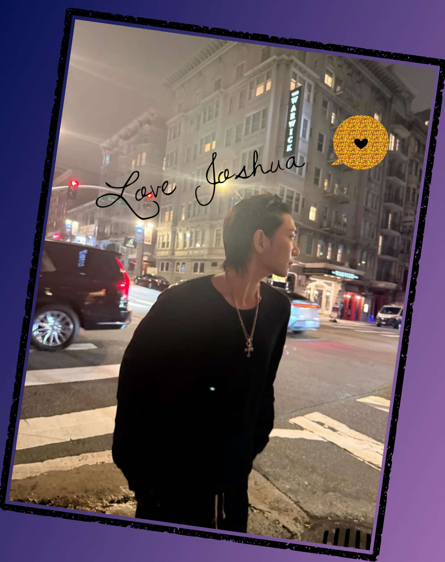 A moment captured by Joshua (SEVENTEEN)'s fan