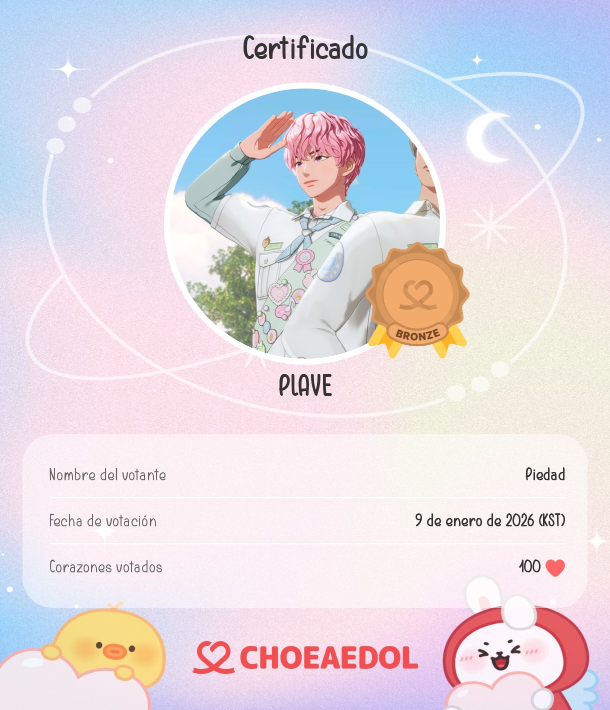 A moment captured by PLAVE's fan