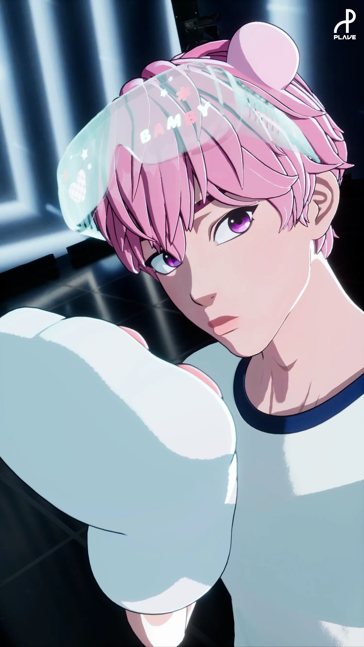 A heartfelt wallpaper shared by Bamby (PLAVE)'s fans