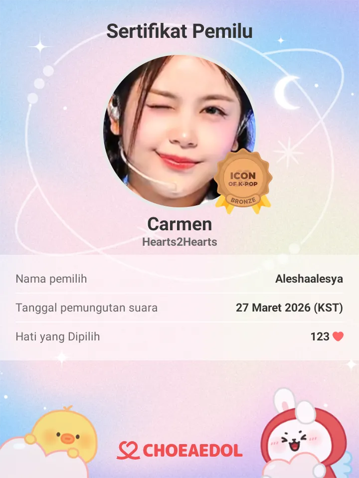 Potret di balik layar Carmen (Hearts2Hearts)