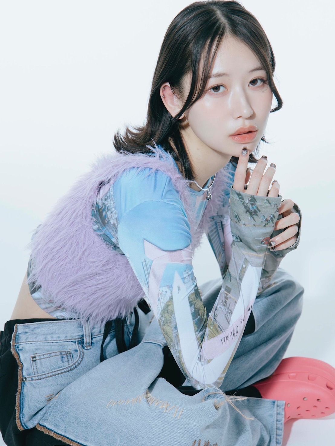 Behind-the-scenes cut of Kasahara Momona (ME:I)