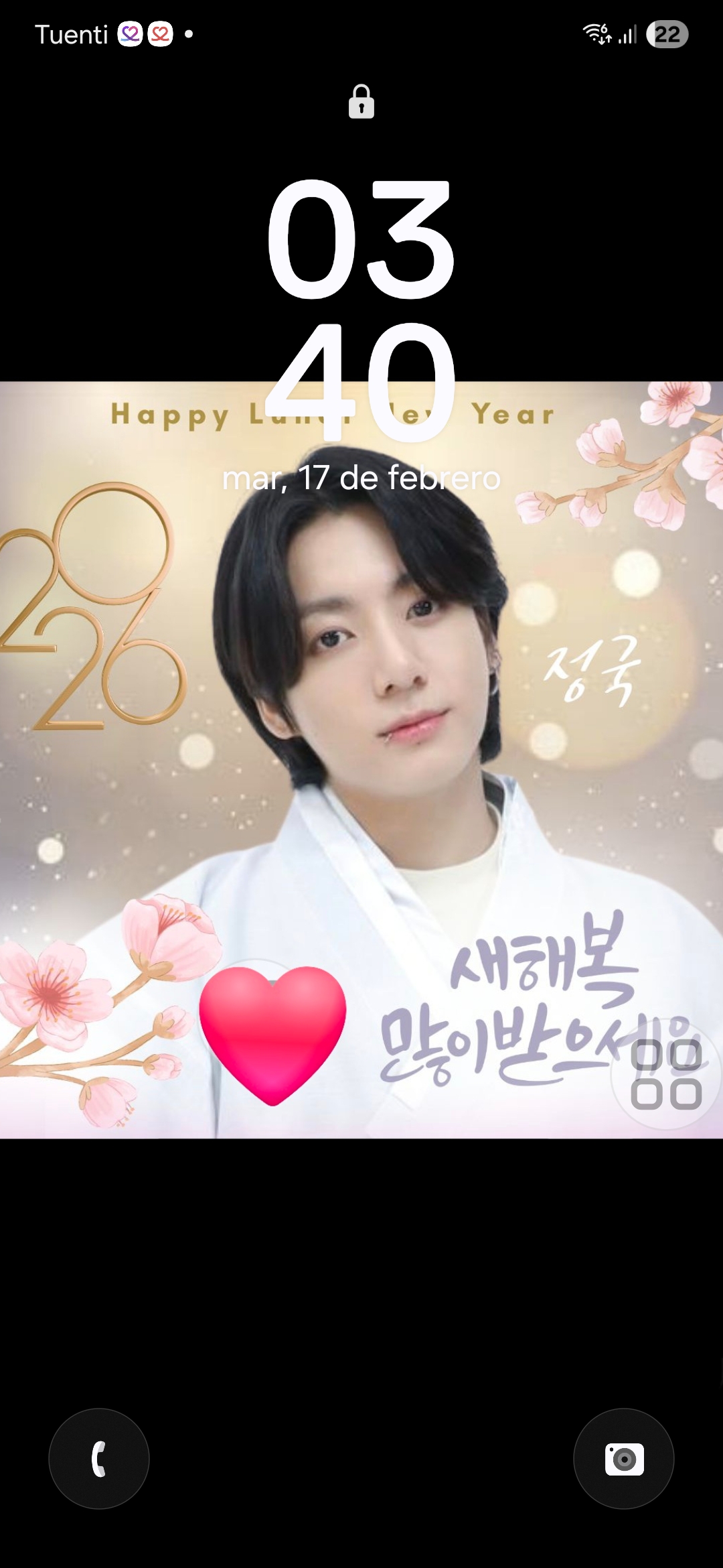 A heartfelt wallpaper shared by Board's fans