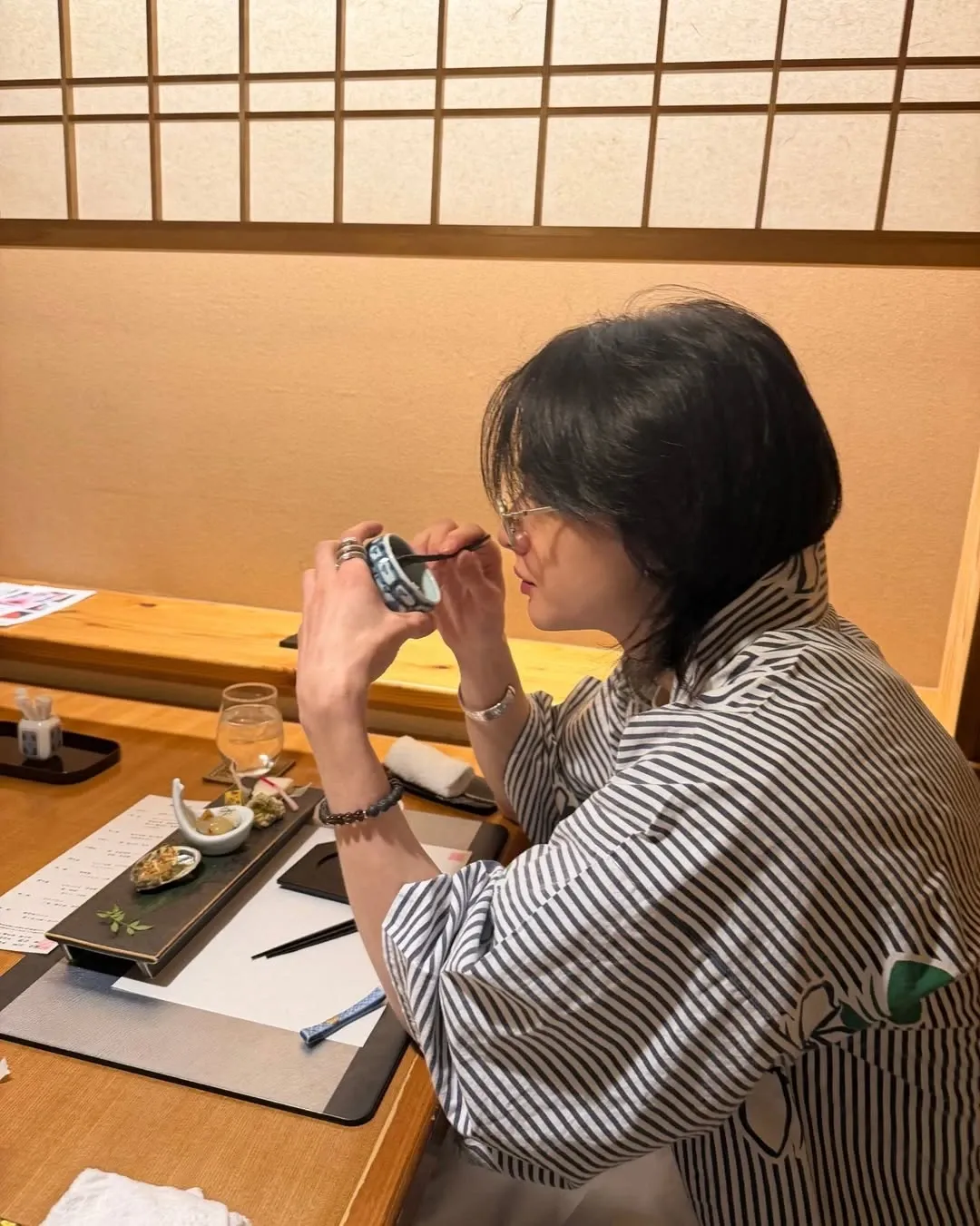 A moment captured by Hyunjin (Stray Kids)'s fan