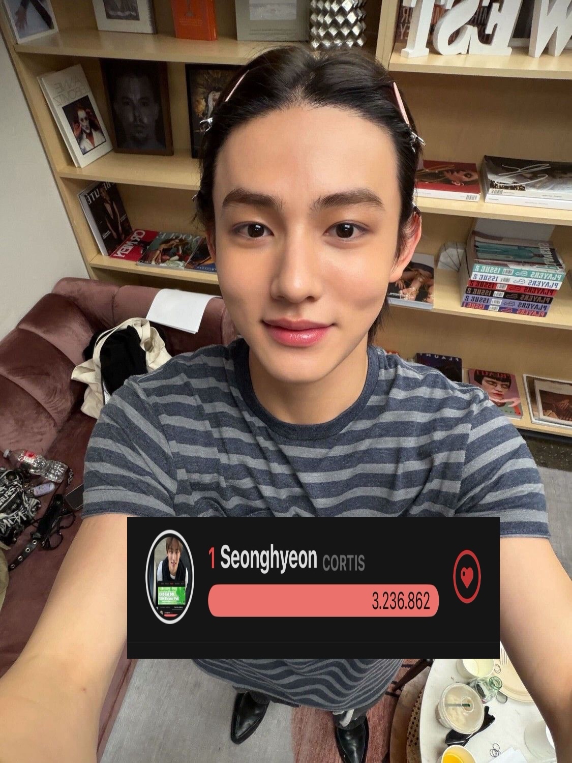 A moment captured by Seonghyeon (CORTIS)'s fan