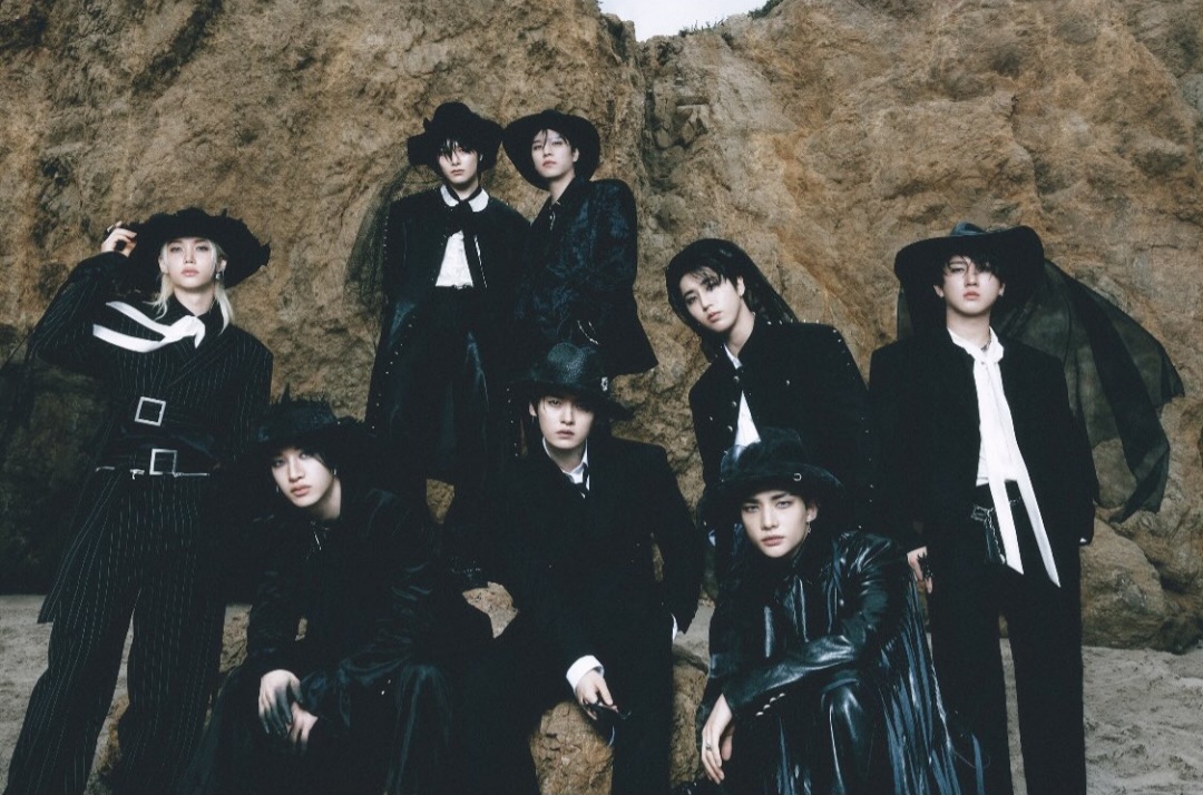 A moment captured by Stray Kids's fan