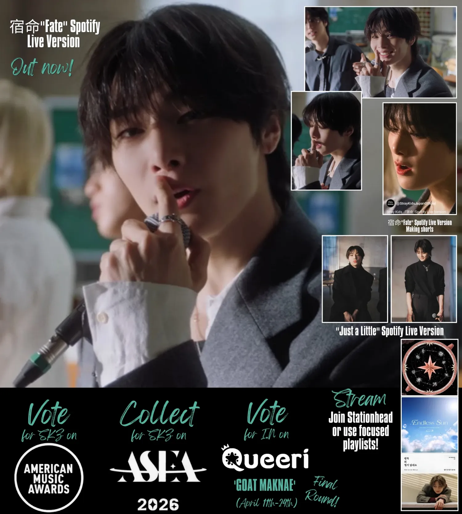 A moment captured by I.N (Stray Kids)'s fan