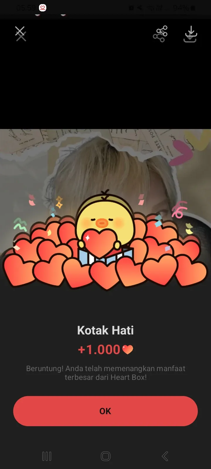 A moment captured by XODIAC's fan
