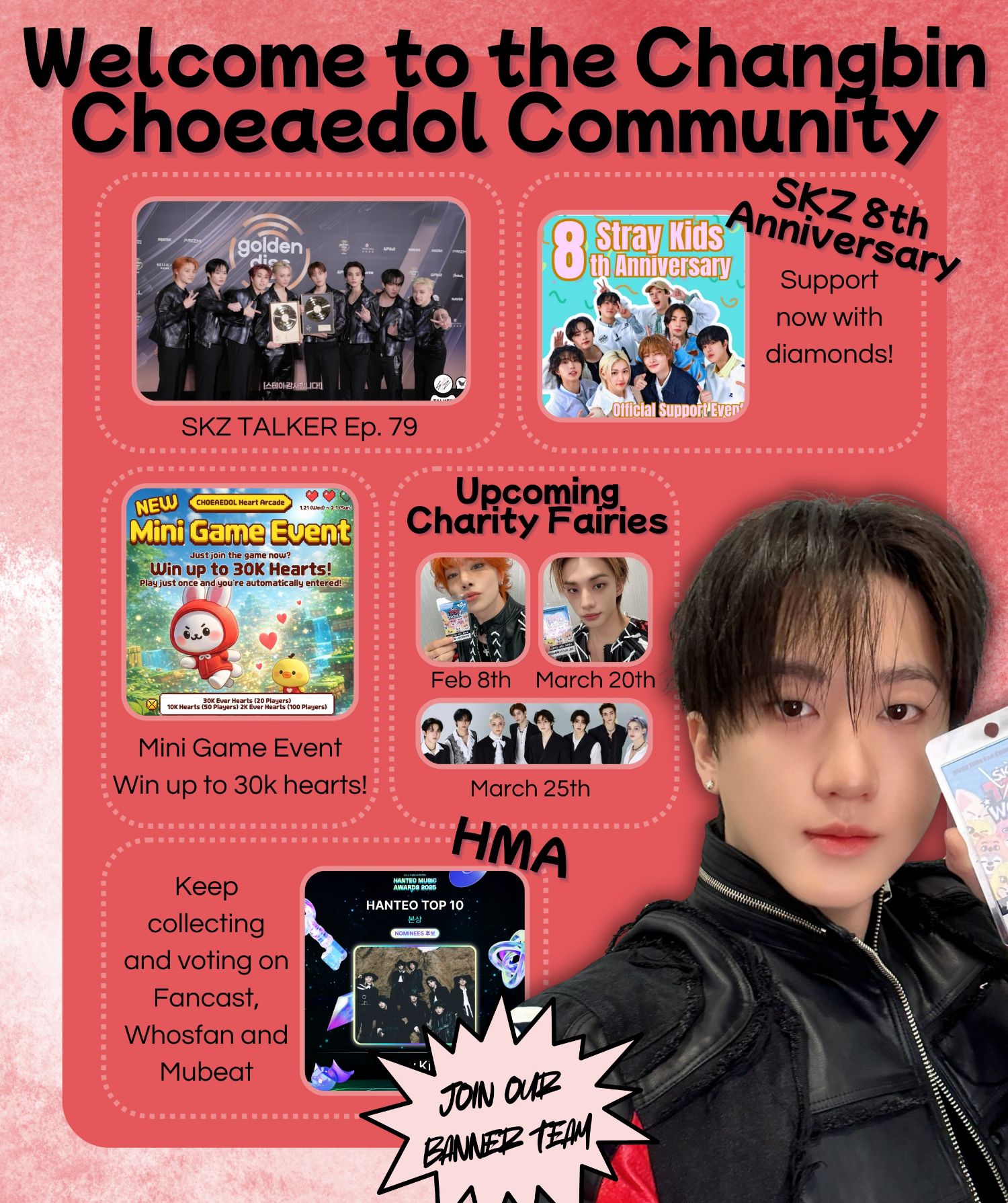 A moment captured by Changbin (Stray Kids)'s fan