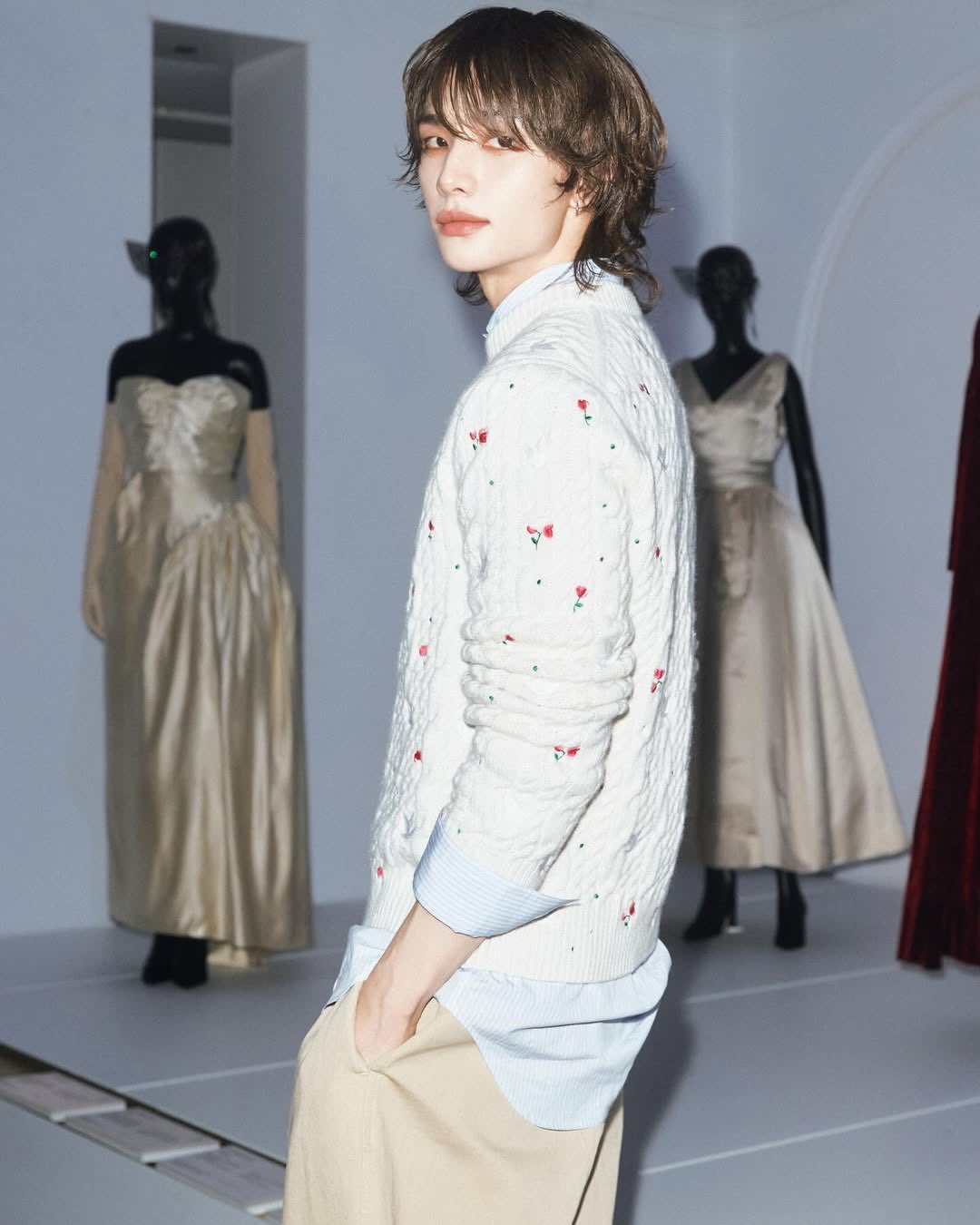 Recent activity shot of Hyunjin (Stray Kids)