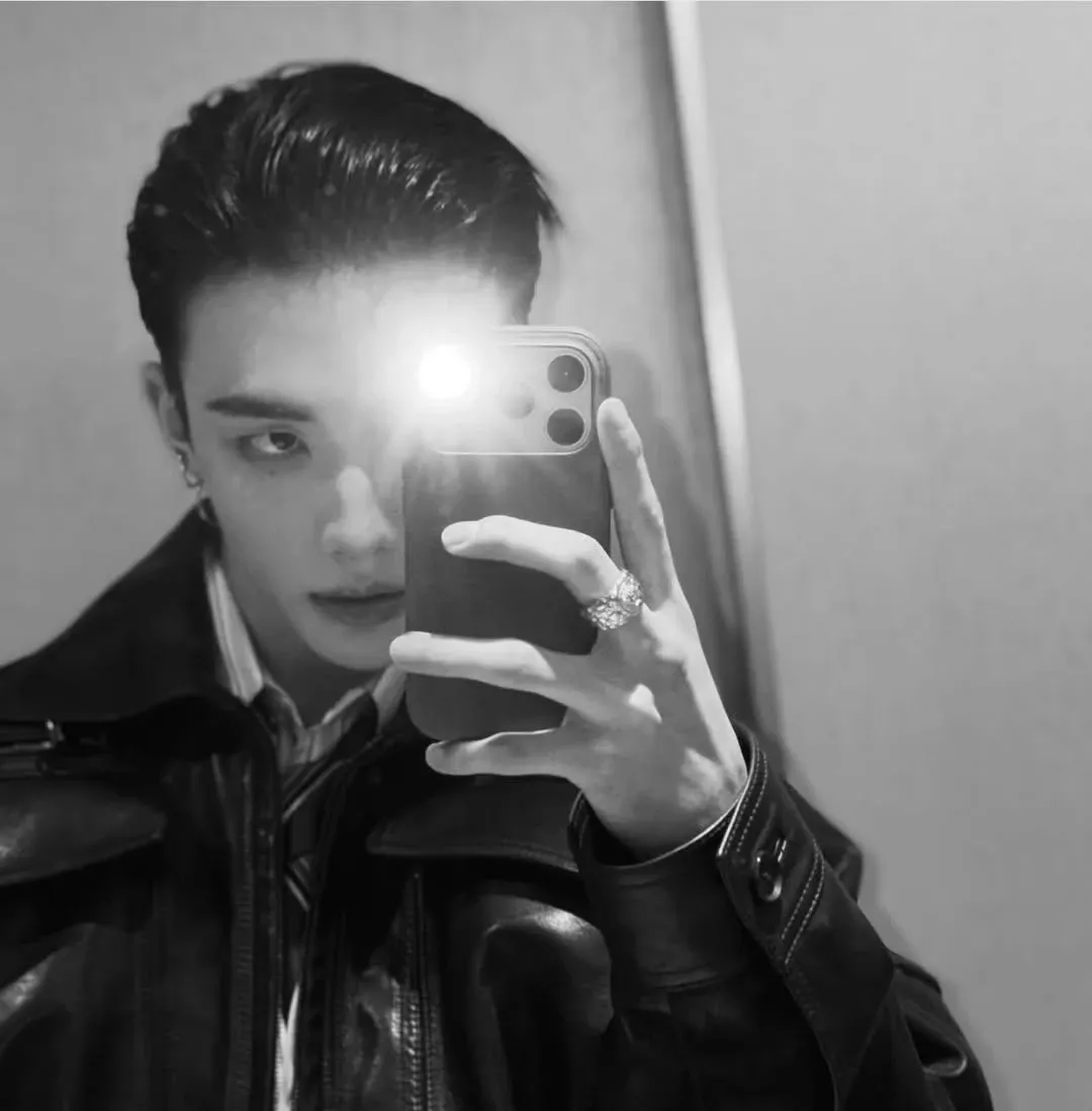 A moment captured by Hyunjin (Stray Kids)'s fan
