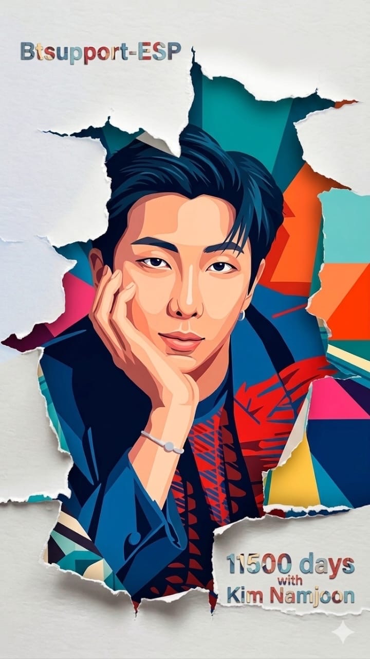 A heartfelt wallpaper shared by RM (BTS)'s fans