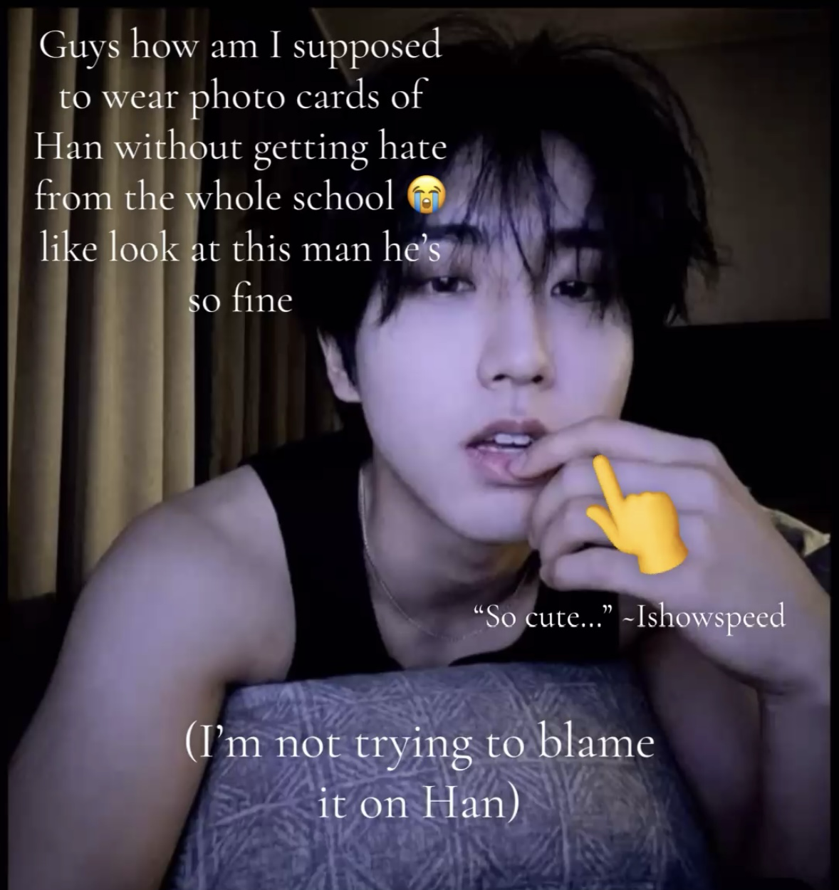 Recent activity shot of HAN (Stray Kids)