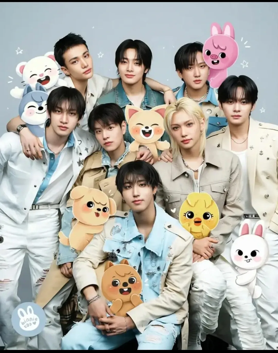 A moment captured by Stray Kids's fan