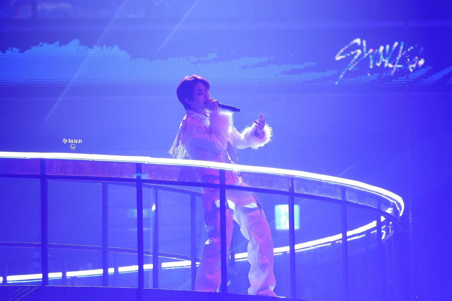 A moment captured by HAN (Stray Kids)'s fan