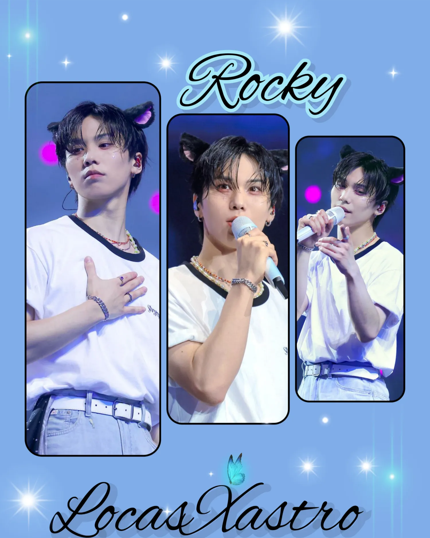 A moment captured by Rocky's fan