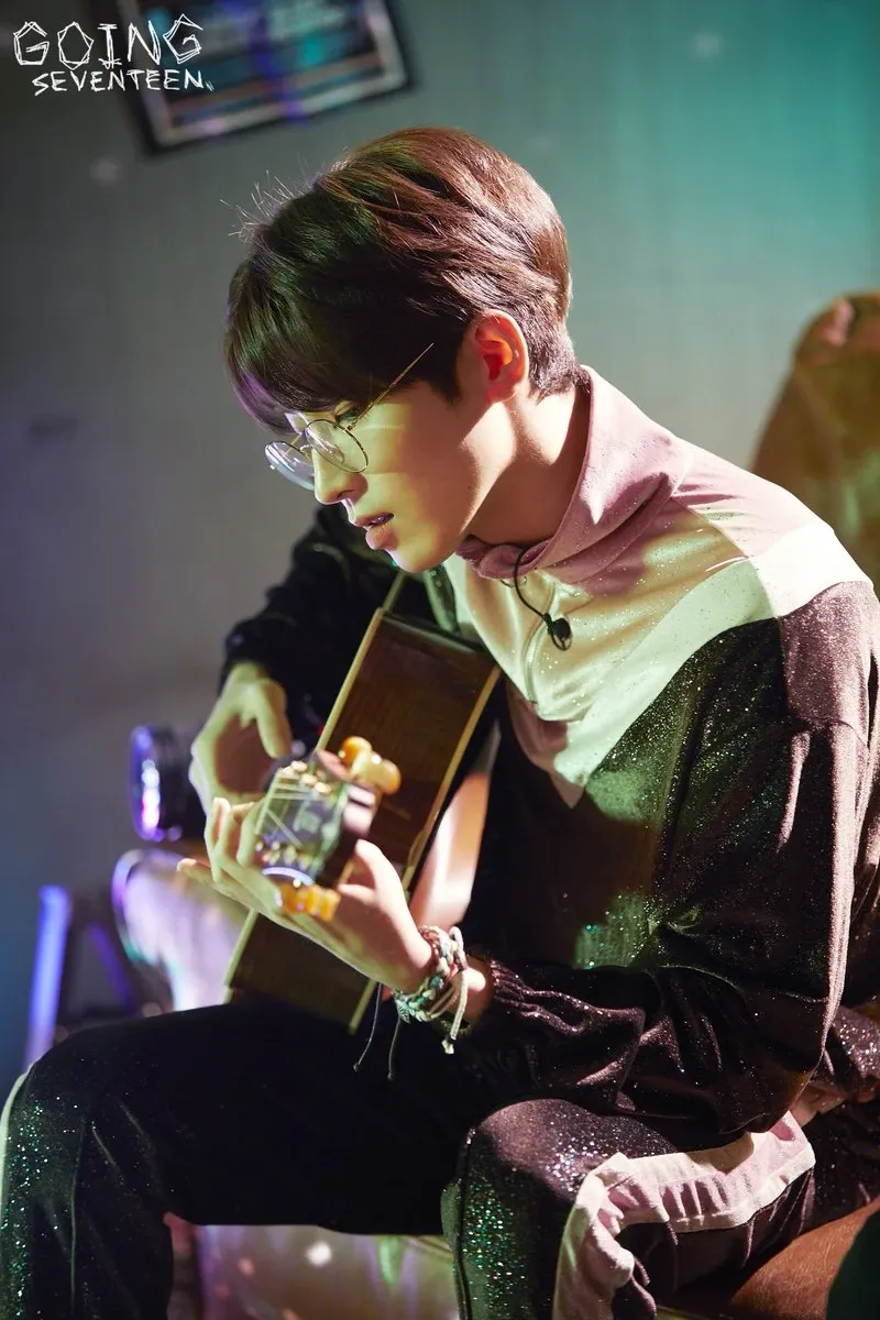 A moment captured by Wonwoo (SEVENTEEN)'s fan