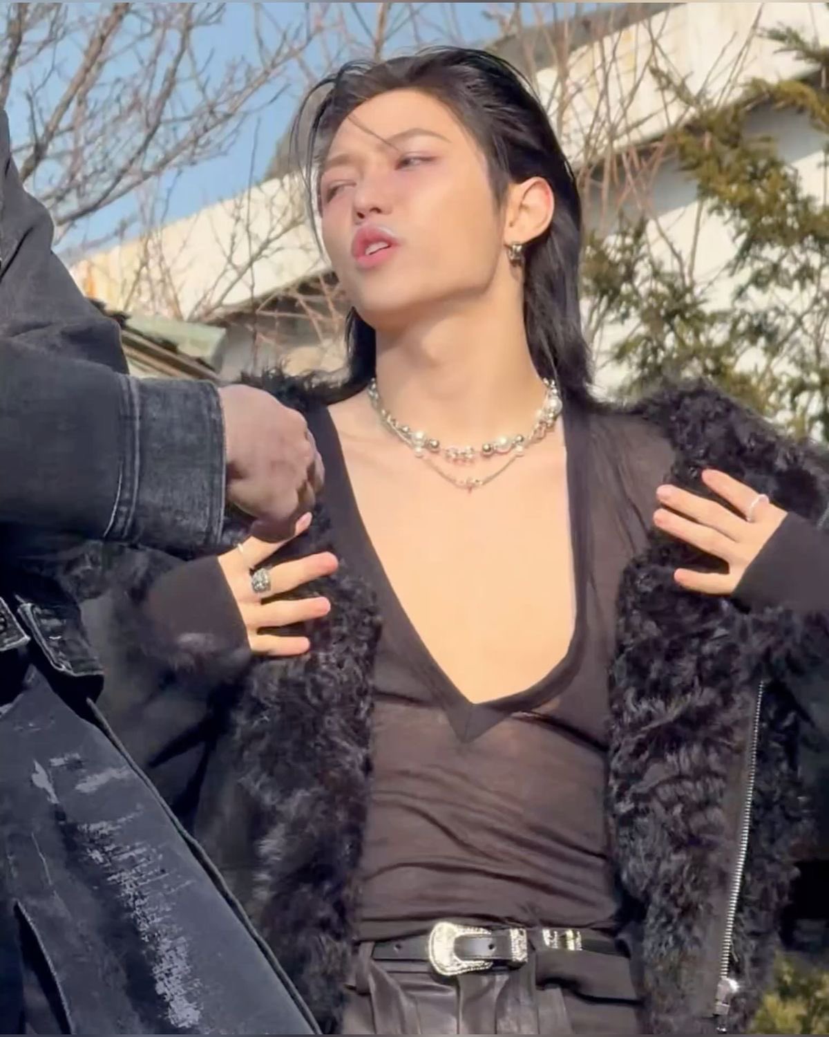 Recent activity shot of Felix (Stray Kids)