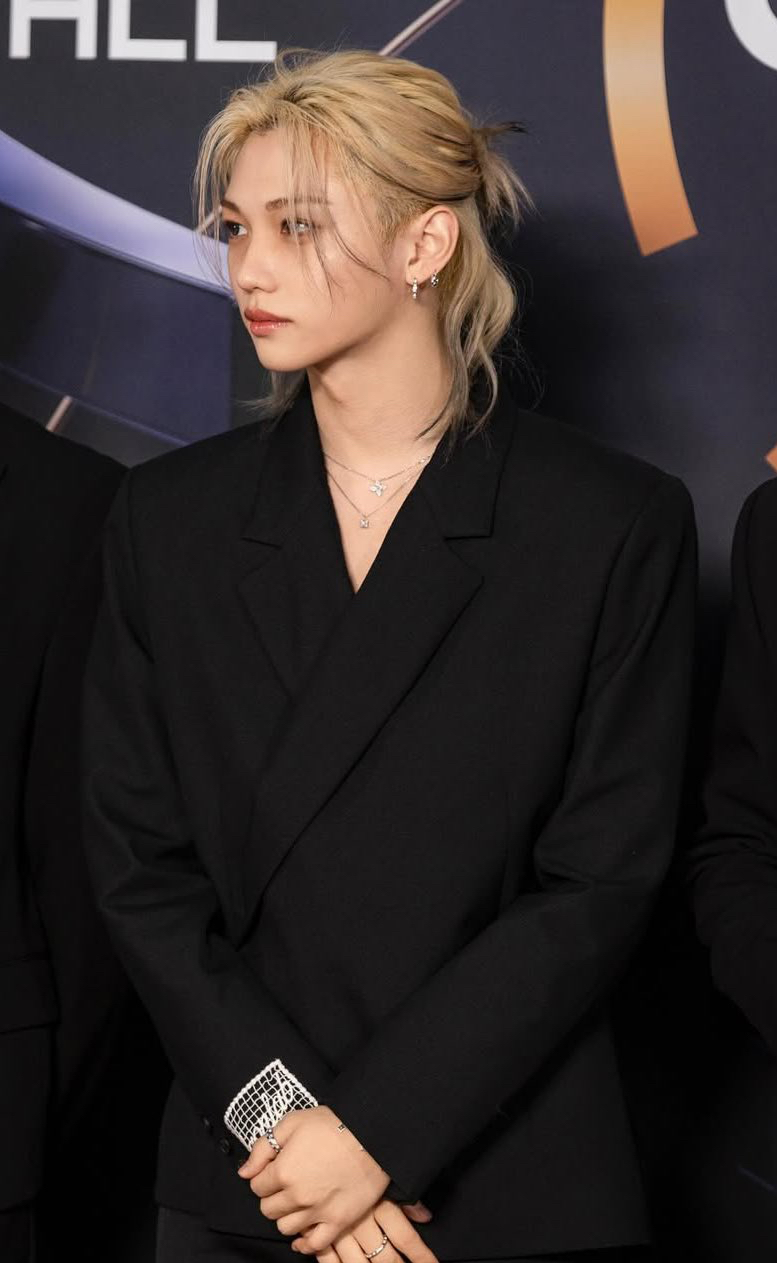 A moment captured by Felix (Stray Kids)'s fan