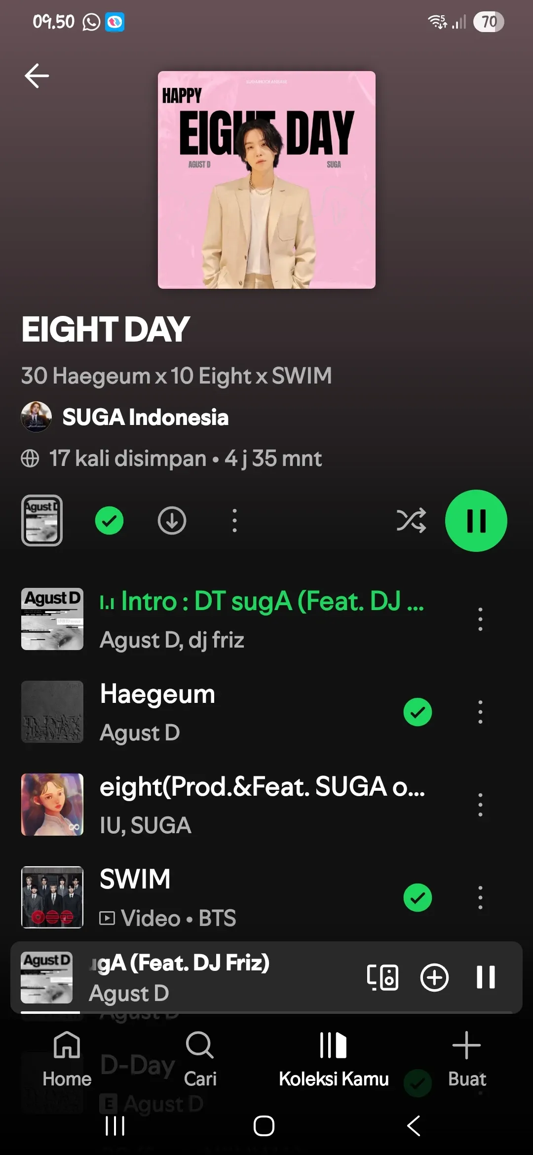 Today's most popular wallpaper in the SUGA (BTS) community