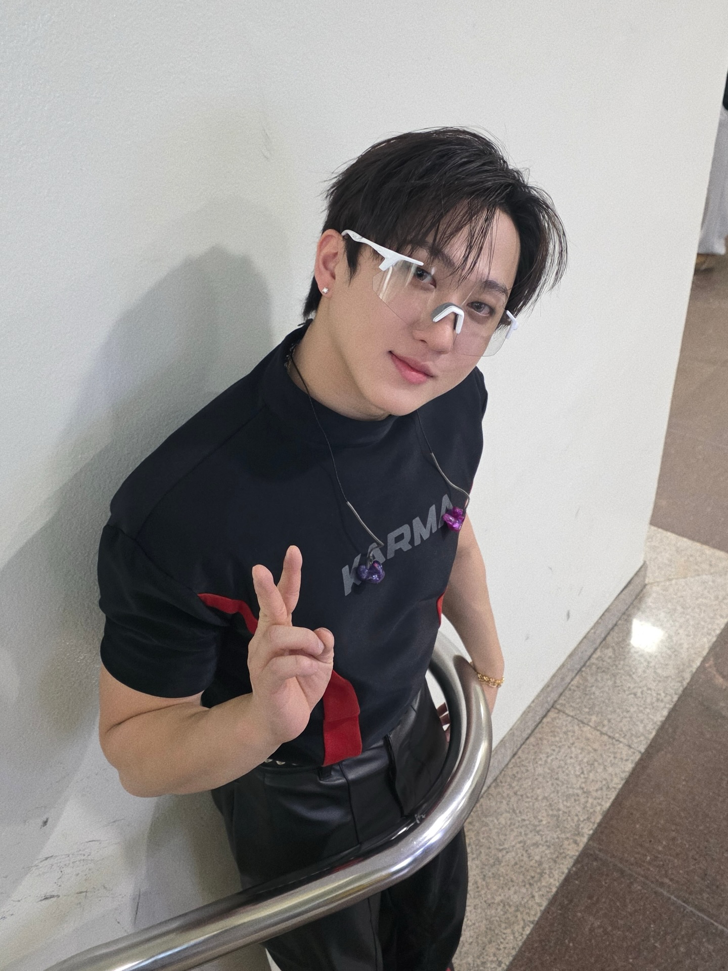 A moment captured by Changbin (Stray Kids)'s fan