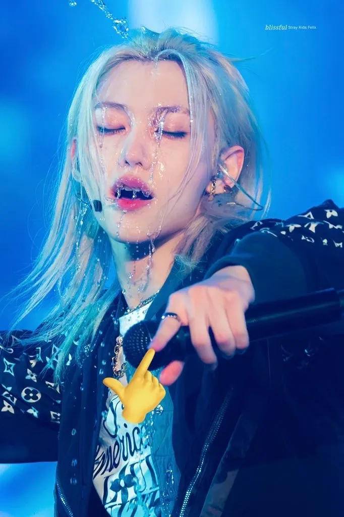 A moment captured by Felix (Stray Kids)'s fan