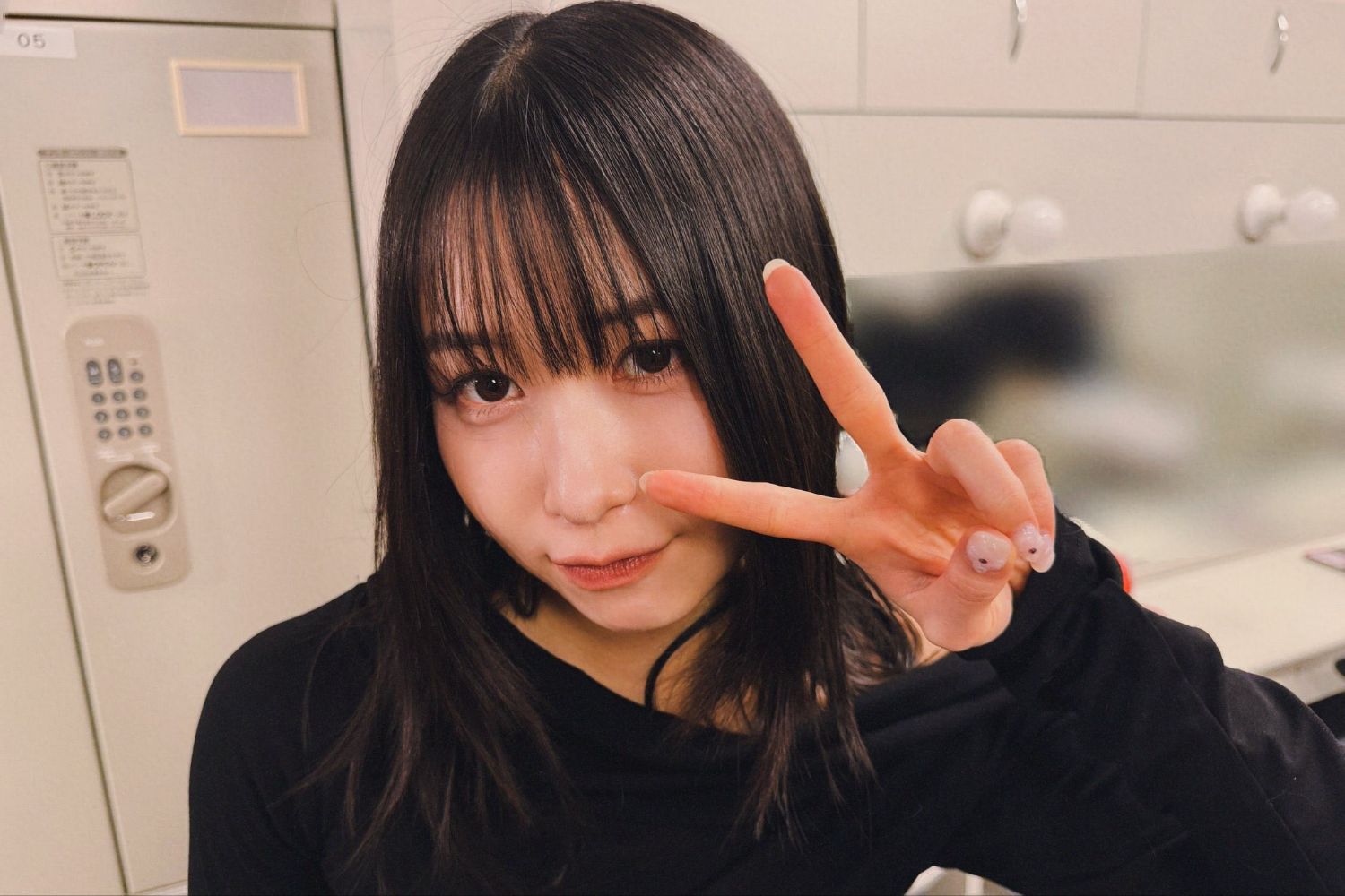 Recent activity shot of Kasahara Momona (ME:I)