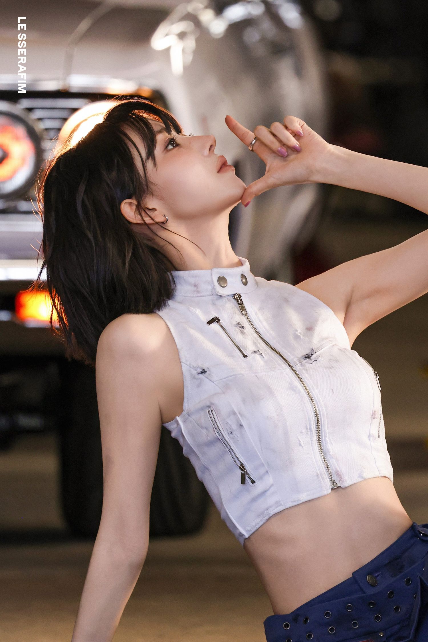 Behind-the-scenes cut of Sakura (LE SSERAFIM)