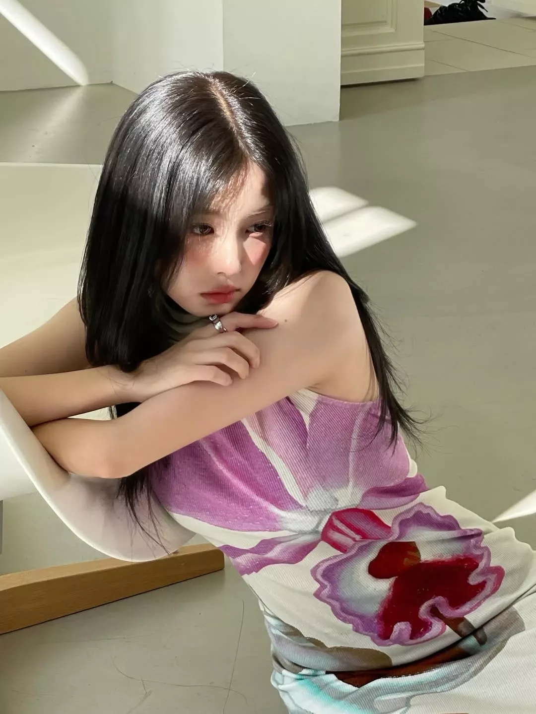 Momen yang diabadikan oleh penggemar Kang Hyewon