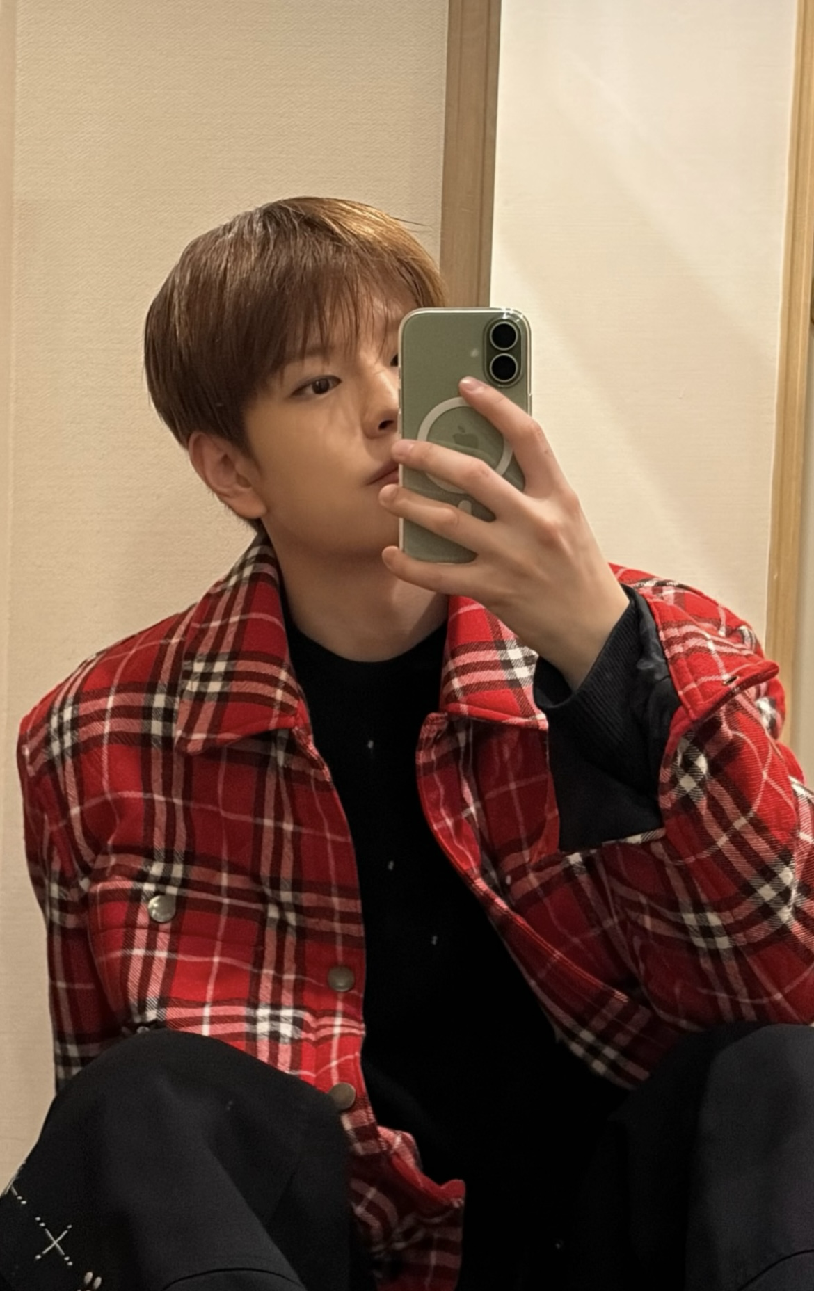 A moment captured by Seungmin (Stray Kids)'s fan