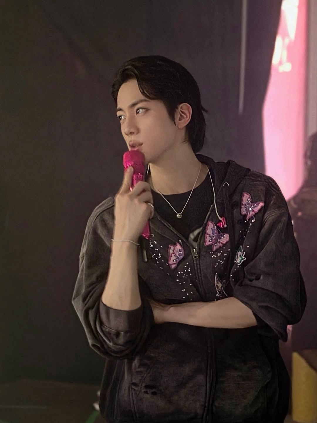 Momen yang diabadikan oleh penggemar Jin (BTS)