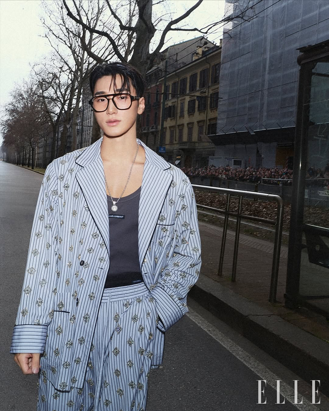 A moment captured by San (ATEEZ)'s fan