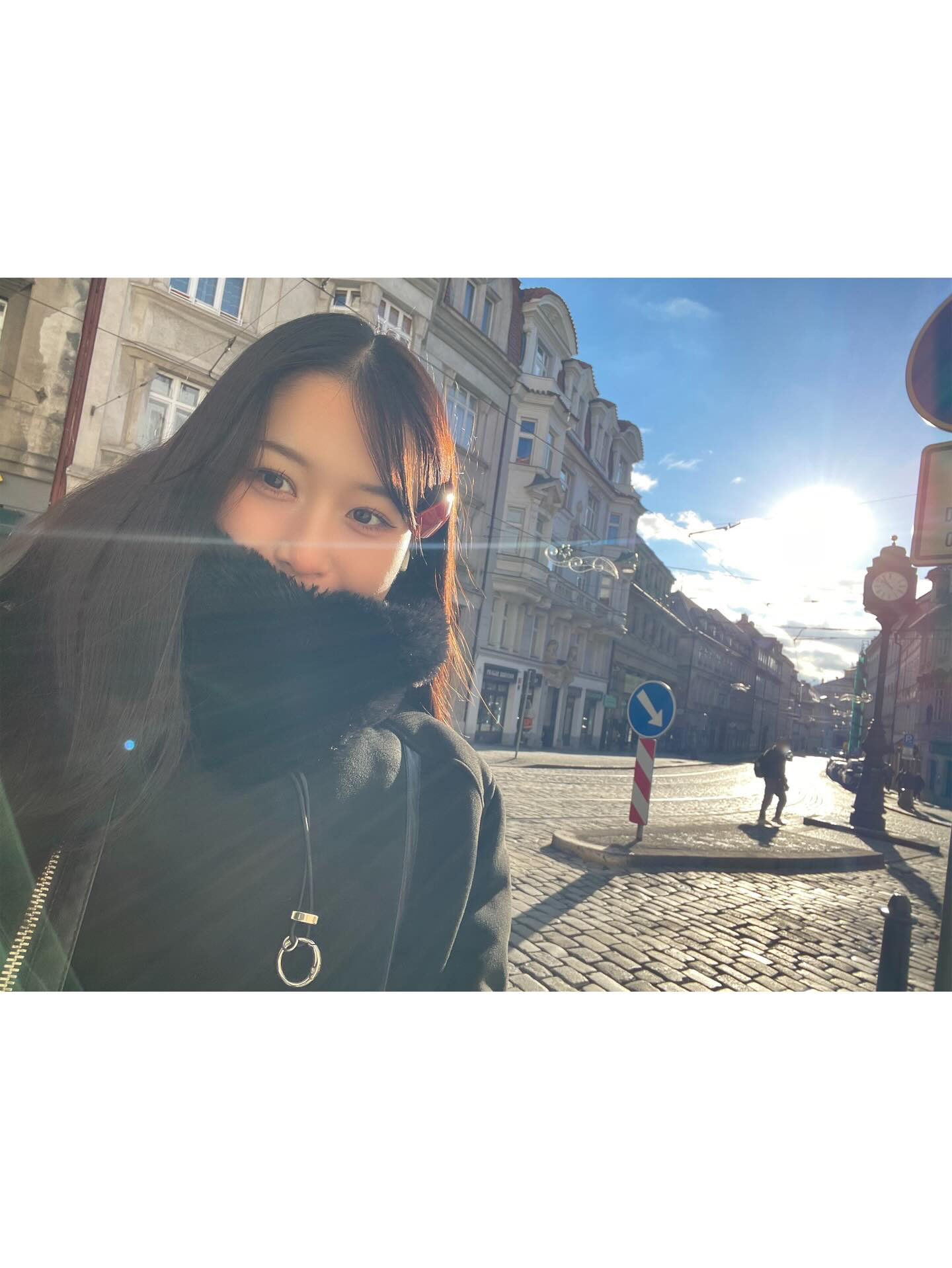 A moment captured by Kasahara Momona (ME:I)'s fan