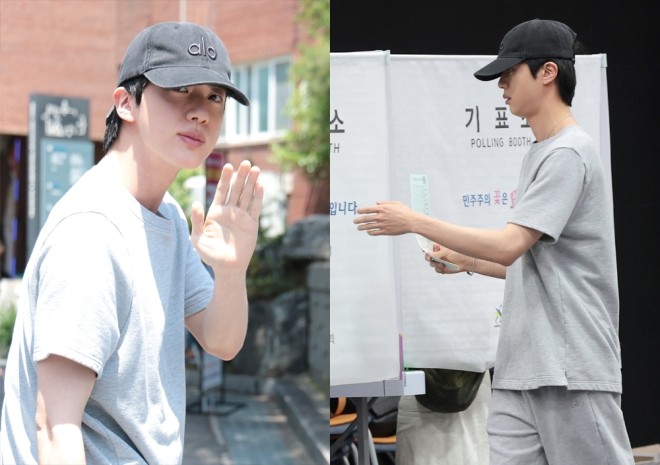 A moment captured by Jin (BTS)'s fan