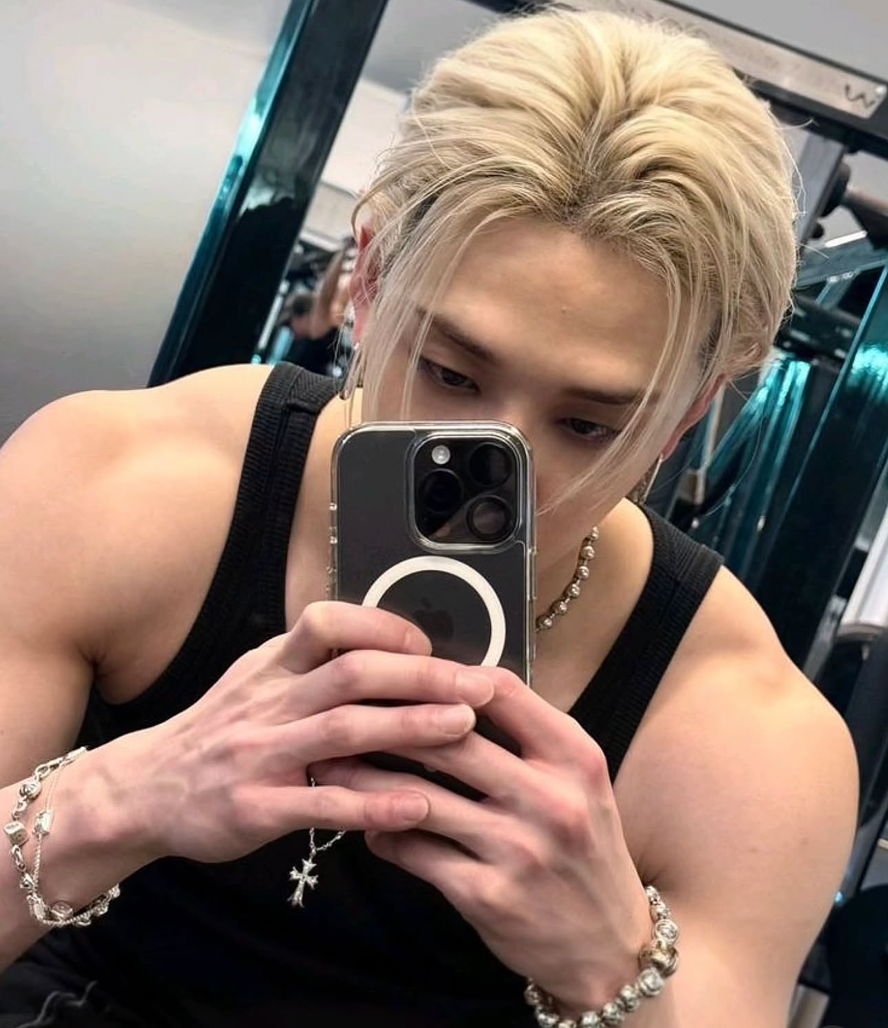 A moment captured by Bang Chan (Stray Kids)'s fan