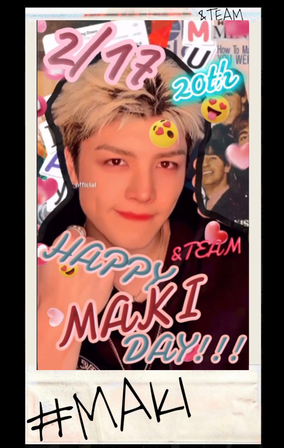 Behind-the-scenes cut of Maki (&TEAM)