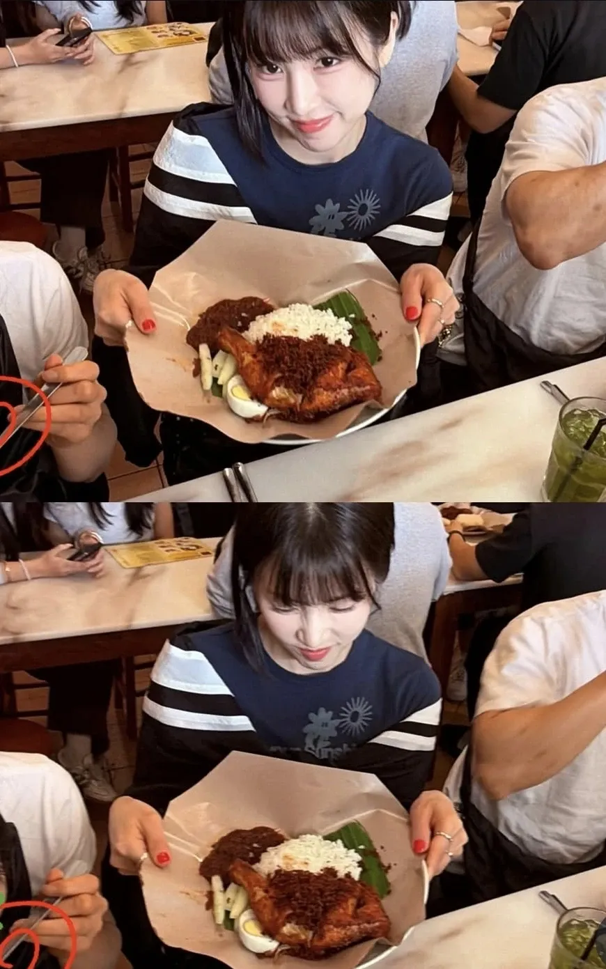 Behind-the-scenes cut of Park Chorong (Apink)