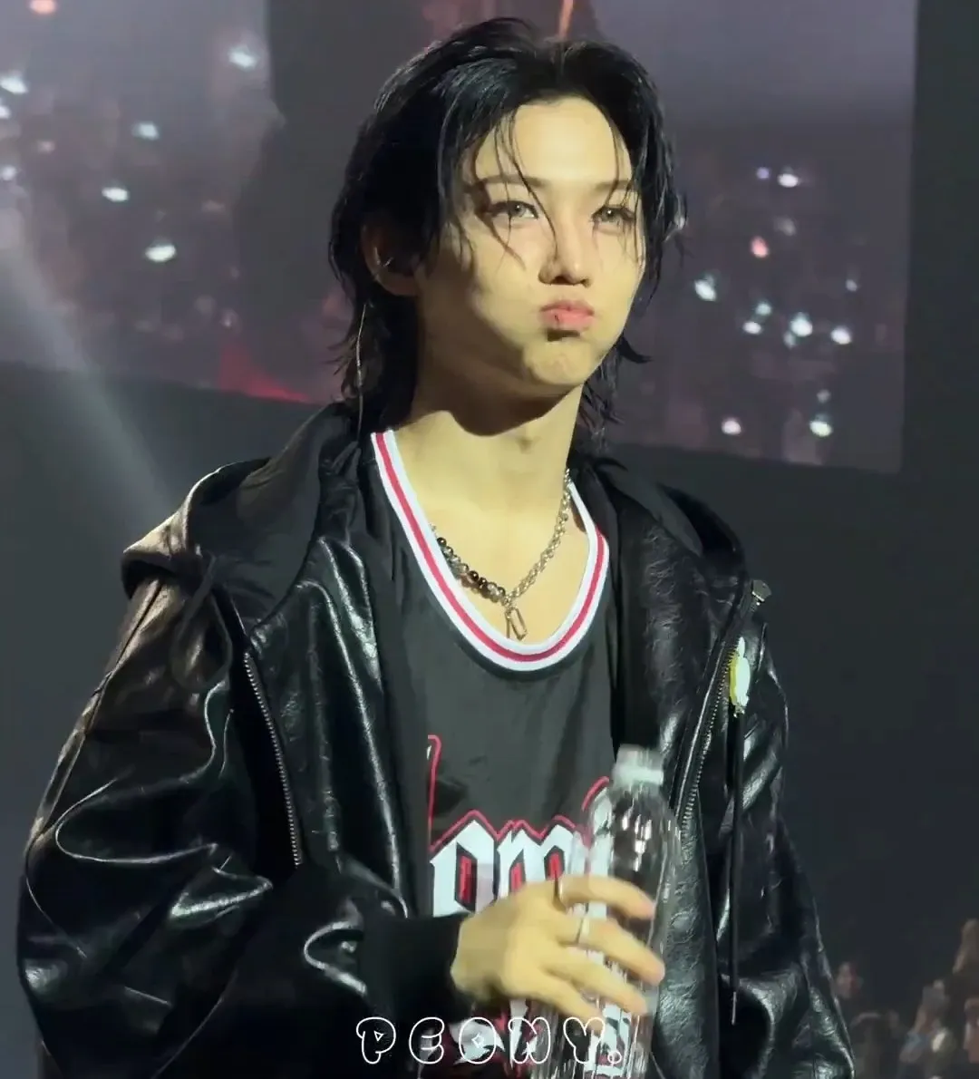 A moment captured by Felix (Stray Kids)'s fan