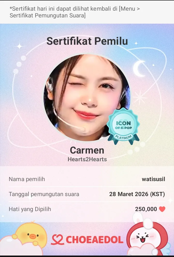 Latest photo of Carmen (Hearts2Hearts)