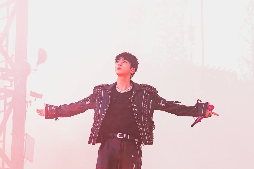 A moment captured by Jin (BTS)'s fan