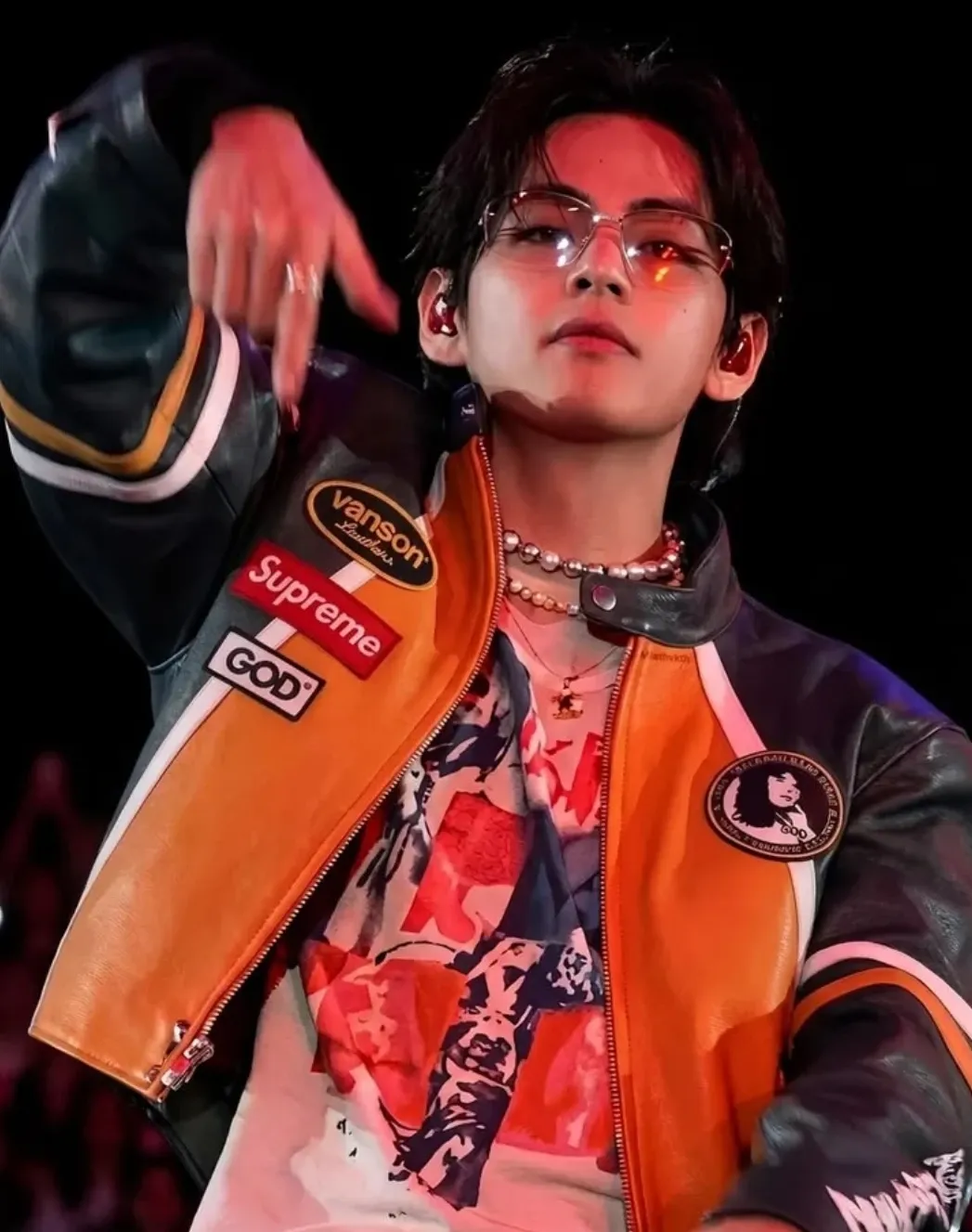 A moment captured by V (BTS)'s fan