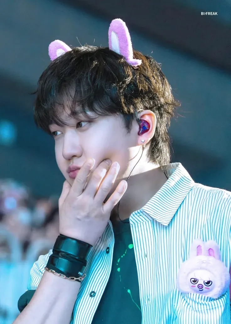 A moment captured by Changbin (Stray Kids)'s fan
