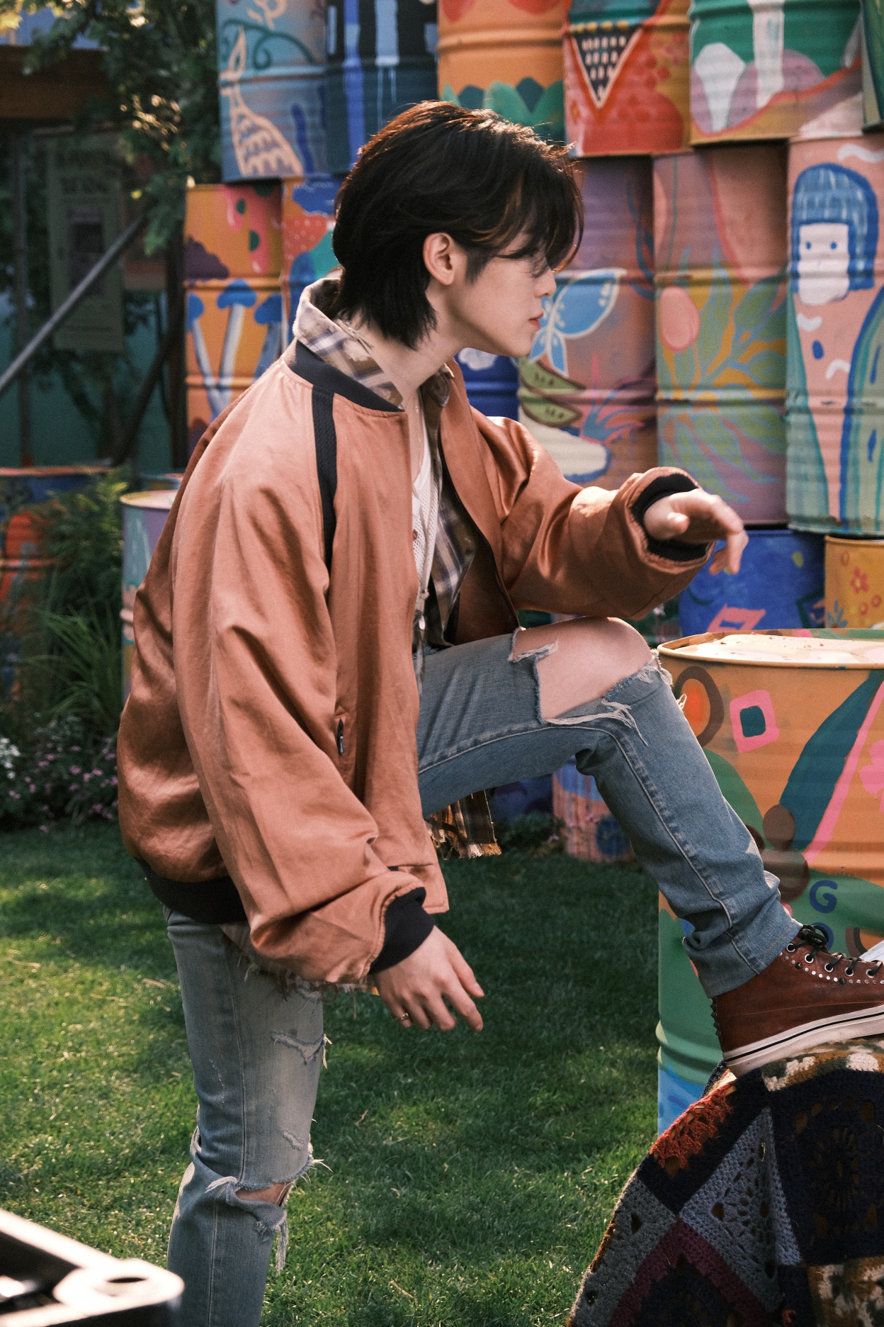 Recent activity shot of Woozi (SEVENTEEN)