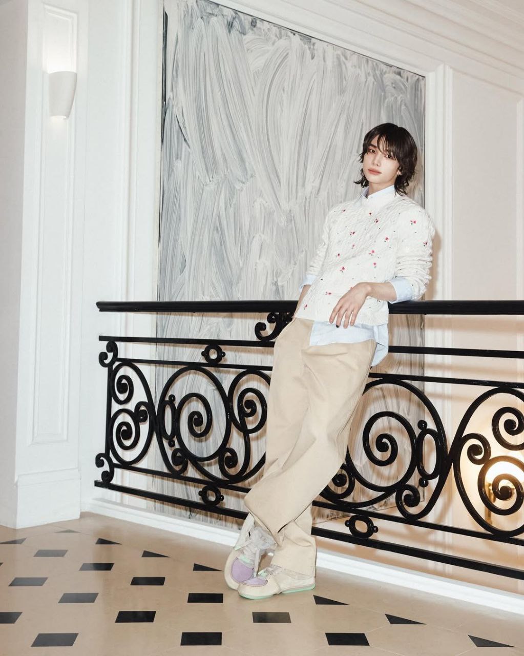 A moment captured by Hyunjin (Stray Kids)'s fan